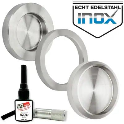 Glastürgriff Edelstahl Schiebetürgriff zum Kleben mit UV-Kleber SOTECH – neu – Möbel – überwiegend weiß – Foto 1 von 2