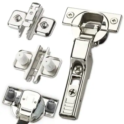 Blum CLIP top Scharnier Topfband mit Spreizdübel + Dämpfung 107° Mittelanschlag – neu – Sonstiges – überwiegend weiß – Foto…