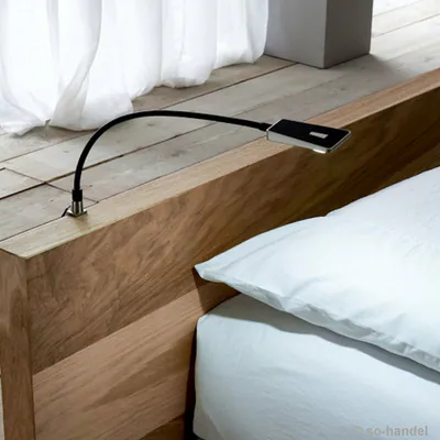 LED Bettleuchte 12V / 2W Flexleuchte Leseleuchte Schwanenhalsleuchte Lampe Buch – neu – Möbel – überwiegend weiß – Foto 1…