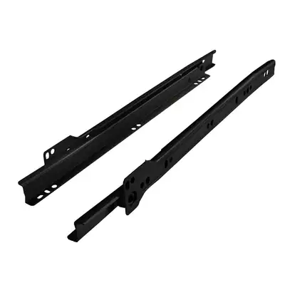 1 Paar Teilauszug Schubladenauszug Schubladenschiene RT-25-L300-S 300 mm Schwarz – neu – Möbel – Foto 1 von 2