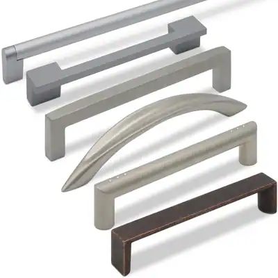 Schubladengriff Möbelgriff Türgriff Schrankgriff Küchengriff BA 128 oder 320 mm – neu – überwiegend weiß
