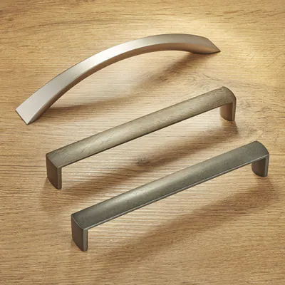 Möbelgriff Türgriff Schrankgriff Griff Schubladengriff BA 160 mm von SO-TECH® – neu – überwiegend grau – Foto 1 von 5