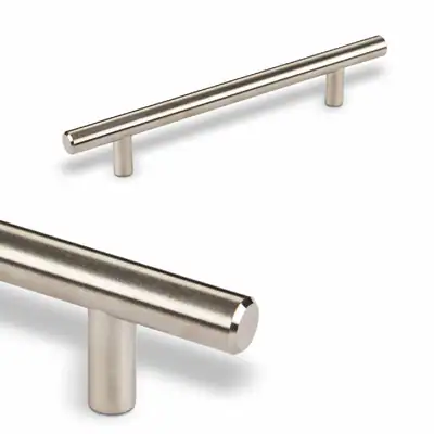 Stangengriff Möbelgriff Schrankgriff Ø 12mm BA 96 + 128mm Edelstahlrohr SO-TECH® – neu – überwiegend weiß – Foto 1 von 3