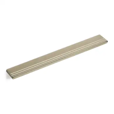 Griffleiste BA 128/160/192 mm Edelstahloptik Griffmulde Küche Möbelgriff Kante – neu – überwiegend weiß – Foto 1 von 4