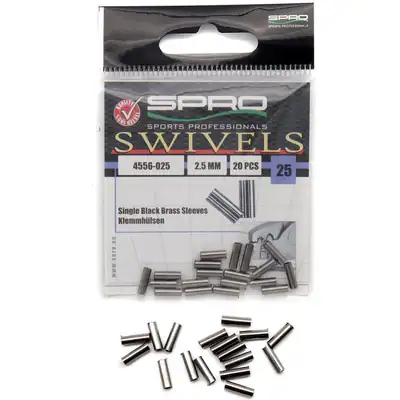 Spro Single Black Brass Sleeves | Klemmhülsen 1,2 bis 2,5mm Quetschhülsen – neu – Sonstiges – überwiegend weiß – Foto 1 von 2
