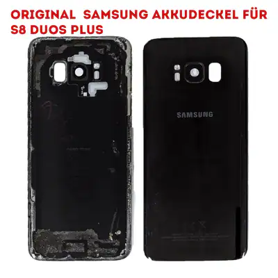 Original Samsung S8 Plus G950 Akkudeckel Backcover inkl. Kameraglas Schwarz – gebraucht, gut – Handys & Telefone
