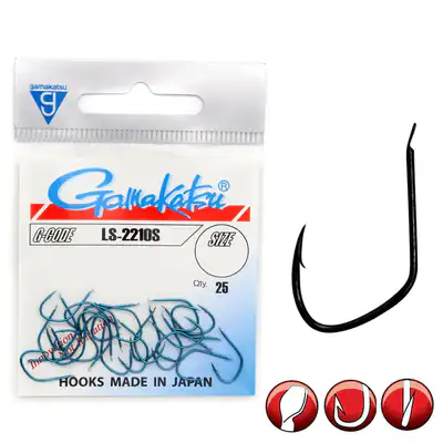 Gamakatsu LS-2210S Hooks Blue | Spitze Einzel Haken mit Platte #1 bis #18 Blau – neu – Sonstiges – Foto 1 von 3