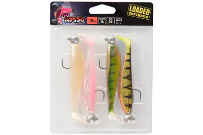 Fox Rage Ultra UV Zander Pro Shad Loaded Lure Pack Mix 1 Gummifische bebleit Set – neu – Sonstiges – überwiegend weiß