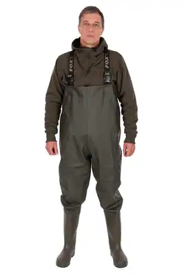 Fox Khaki Hd Waders Wathose mit Stiefel Angelhose Gr. 41 - 46 Wasserdicht Teich – neu – Sonstiges – überwiegend weiß – Foto…