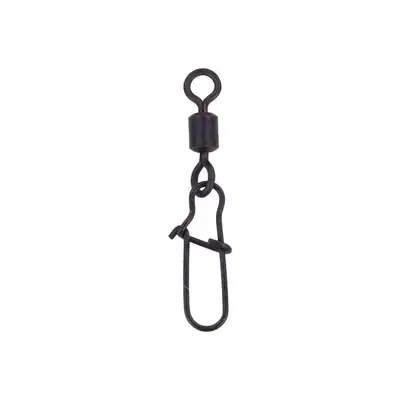 Zeck Swivel + Duolock Snap | 10 Stk. Wirbel mit Karabiner Einhänger Schwarz – neu – Sonstiges