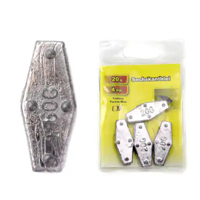 Sechskantblei 10g - 100g | Blei mit Loch Angelblei Angelgewichte Angel FTM Grund – neu – Sonstiges – Foto 1 von 4