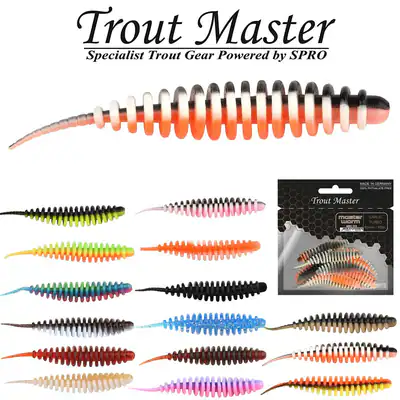 Spro Trout Master Worm 65mm | Alle Farben | 8x Forellen Gummi Köder Garlic Aroma – neu – Sonstiges – überwiegend weiß…