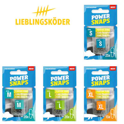 Lieblingsköder Power Snaps | S, M, L & XL | Allround Karabiner Hecht Barsch Snap – neu – Sonstiges – überwiegend weiß…