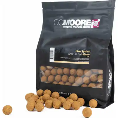 CCMoore Live System 18mm 1kg Premium Boilies Karpfen Köder Carp Bolie Futter – neu – Sonstiges – überwiegend weiß