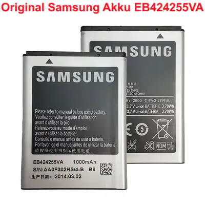 Original Samsung Akku EB424255VA für Star 3, Ch@t 3365 357, REX80 Duos gebraucht – gebraucht, gut – Sonstiges – überwiegend…