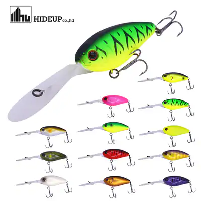 Hideup HU-400 Wobbler Crankbait Japan Kunstköder 56mm 17,5g Tiefläufer 4m Köder – neu – Sonstiges – überwiegend weiß – Foto…