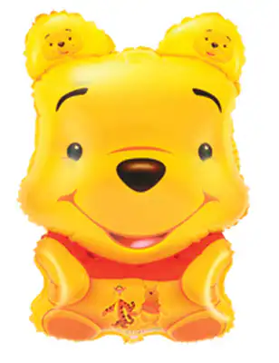 Folienballon Winnie Puuh Bär Disney Helium Ballon Luftballon Kindergeburtstag