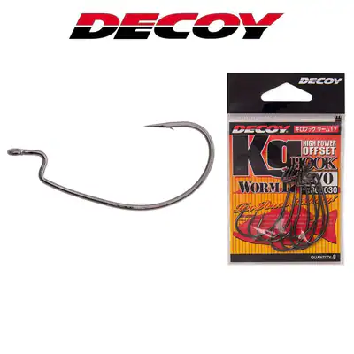 DECOY Kg Hook Wide Worm25 | Japanische Offset Haken mit weiten Bogen Gr.#2 - 5/0 – neu – Sonstiges – überwiegend weiß…