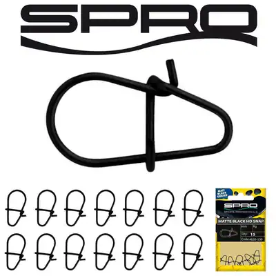 Spro Matt Black HD Snap | 15 Stück | Karabiner Verbinder Matte Snaps schwarz OVP – neu – Sonstiges – Foto 1 von 3