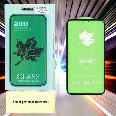 20D Schutzglas fur iPhone 11 PRO MAX / XS MAX Glas 9H Schutzfolie Displayschutz – neu – Sonstiges – überwiegend silber