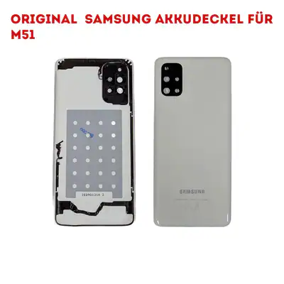 Original Samsung M51 SM-M515 Akkudeckel Backcover inkl.Kameraglas Weiß – gebraucht, gut – Handys & Telefone
