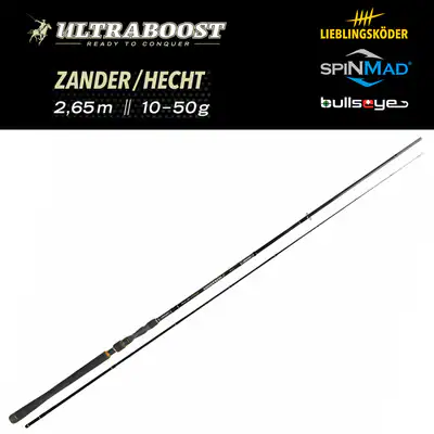Lieblingsköder Bullseye Ultraboost | Zander Hecht Rute | 2,65m 10-50g Spinnrute – neu – Sonstiges – überwiegend weiß – Foto…