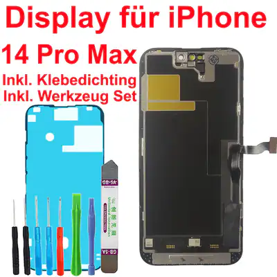 Display für iPhone 14 Pro Max LCD TFT FHD Bildschirm SCHWARZ + TOOL – neu – Handys & Telefone – Foto 1 von 2
