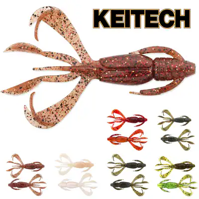 KEITECH 2" Crazy Flapper | 5cm 0,7g | Top Gummi Krebs Barsch Gummikrebse Japan – neu – Sonstiges – überwiegend weiß – Foto…