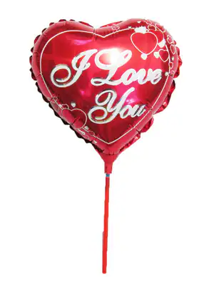 Folienballon Herz Liebe Helium Ballon Geburtstag Valentinestag Rot i love you