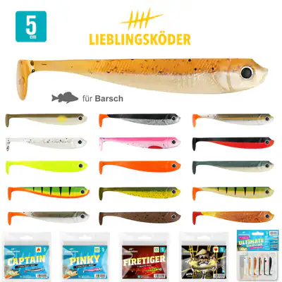Lieblingsköder 5 cm Gummifische | 6x Gummiköder für Barsch, Zander & Hecht OVP