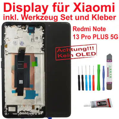 Display für Xiaomi Redmi Note 13 Pro Plus 5G MZB0FFZEU LCD Bildschirm