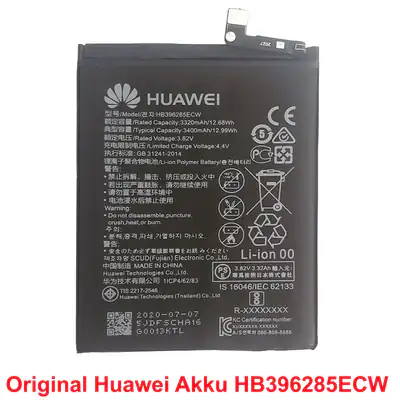 Original Huawei Akku HB396285ECW für Mate 10 Lite, Nove 2 Plus, P Smart Battery