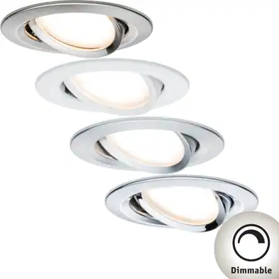 Paulmann Einbauleuchte Nova Coin 3-Stufen-Dimmbar IP23 rund 6,5W schwenkbar LED – neu – Möbel – überwiegend weiß – Foto 1…