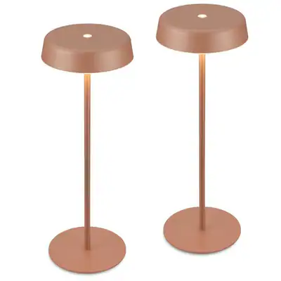 2er Set LED Tischlampe Akku LED Tischleuchte Kabellos Dimmbar Touch IP44 Outdoor – neu – Möbel – überwiegend weiß