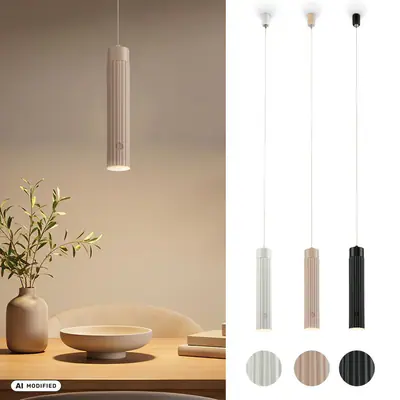 Pendelleuchte Akku LED Hängelampe Esszimmer Wohnzimmer Höhenverstellbar lampe – neu – Möbel – überwiegend weiß – Foto 1 von 5