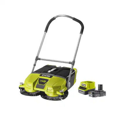 RYOBI Akku-Kehrmaschine mit Akku Kehrbesen Straßenkehrer ONE+ 18V elektrisch – neu – Sonstiges – überwiegend weiß – Foto 1…