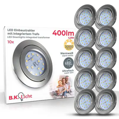 10er Set LED Einbaustrahler 230V flach 5W Einbauleuchten Decke Spots schwenkbar – neu – Möbel – überwiegend weiß – Foto 1…