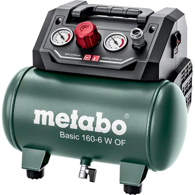 Metabo Kompressor Basic 160-6 W OF ölfrei Druckluft kompakt handlich 6 L 8 bar – neu – Sonstiges – überwiegend weiß – Foto…