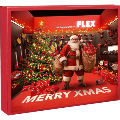 Flex Adventskalender 2025 mit Akku-Schraubendreher SD 7-320 4 + Taschenlampe – neu – Sonstiges – überwiegend weiß – Foto 1…