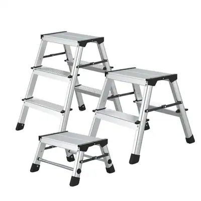 Aluminium Klapptritt Klappleiter klappbar Trittleiter Leiter 1-3 Stufen Fußtritt