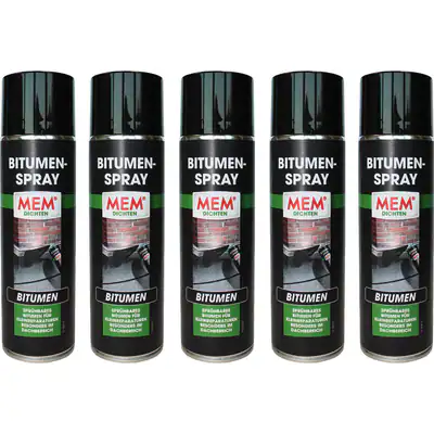 MEM Bitumen-Spray 500 ml Unterbodenschutz Dach abdichten bis zu 5St=21,20/l NEU