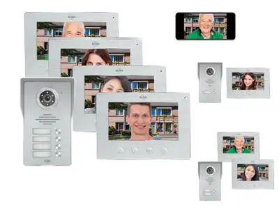 Türklingel mit Gegensprechanlagen Kamera und Türöffner - IP Videosprechanlagen – neu – Sonstiges – überwiegend weiß – Foto…