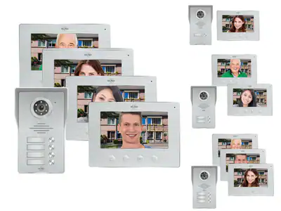 Haustürsprechanlagen mit Kamera und Monitor - Türklingel Videosprechanlagen – neu – Sonstiges – überwiegend weiß – Foto 1…