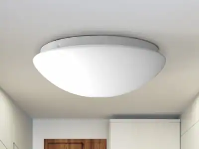 Deckenleuchte / Deckenschale Küche rund, Opalglas matt, Ø 25cm Küchenlampe *NEU*