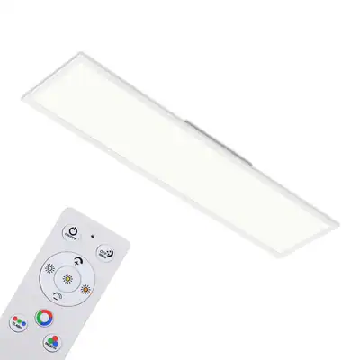 LED Deckenleuchte Deckenlampe Panel Dimmbar CCT Fernbedienung 4100lm 120cm Weiß