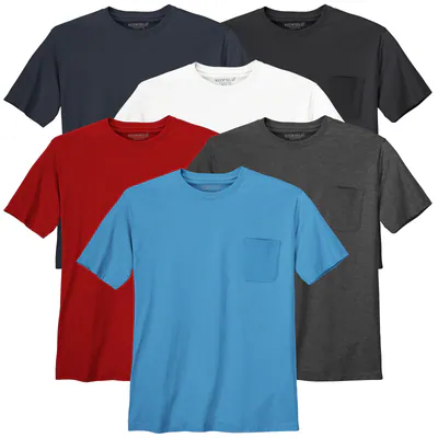 Redfield Übergrößen T-Shirt Brusttasche 2XL 3XL 4XL 5XL 6XL 7XL 8XL 10XL NEU – neu – Herrenmode – überwiegend weiß – Foto 1…