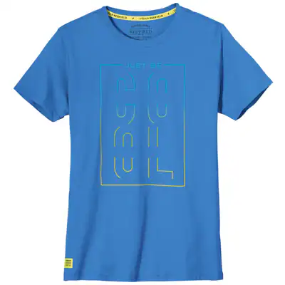 Redfield Übergrößen T-Shirt Frontprint COOL blau – neu – Herrenmode