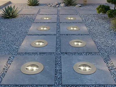 8er SET Ranex Solar LED Bodeneinbaustrahler Außen Edelstahl rund Bodenleuchte