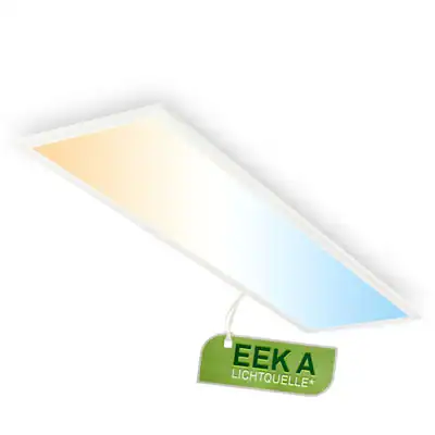 LED Panel Deckenleuchte Ultraflach 12,6W 2860lm EEK A Dimmbar CCT 100cm Weiß