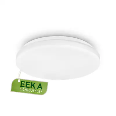 LED Deckenlampe 29cm Rund Lampe Deckenleuchte 8W Wohnzimmer EEK A Weiß